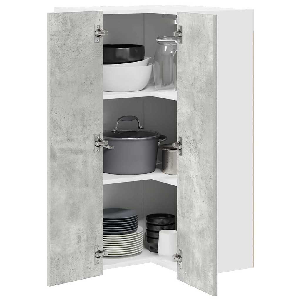 vidaXL Hangkast Riga Sonoma Eik en Wit 57 x 57 x 100 cm Bewerkt hout