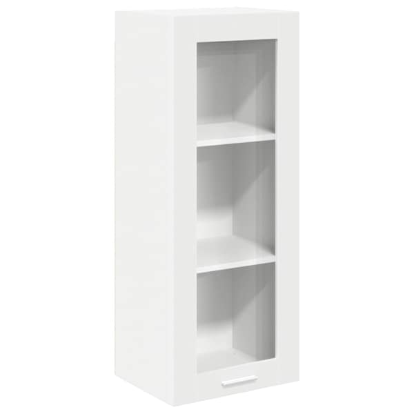 vidaXL Seinakapp Valge 40 x 31 x 100 cm Tehispuit