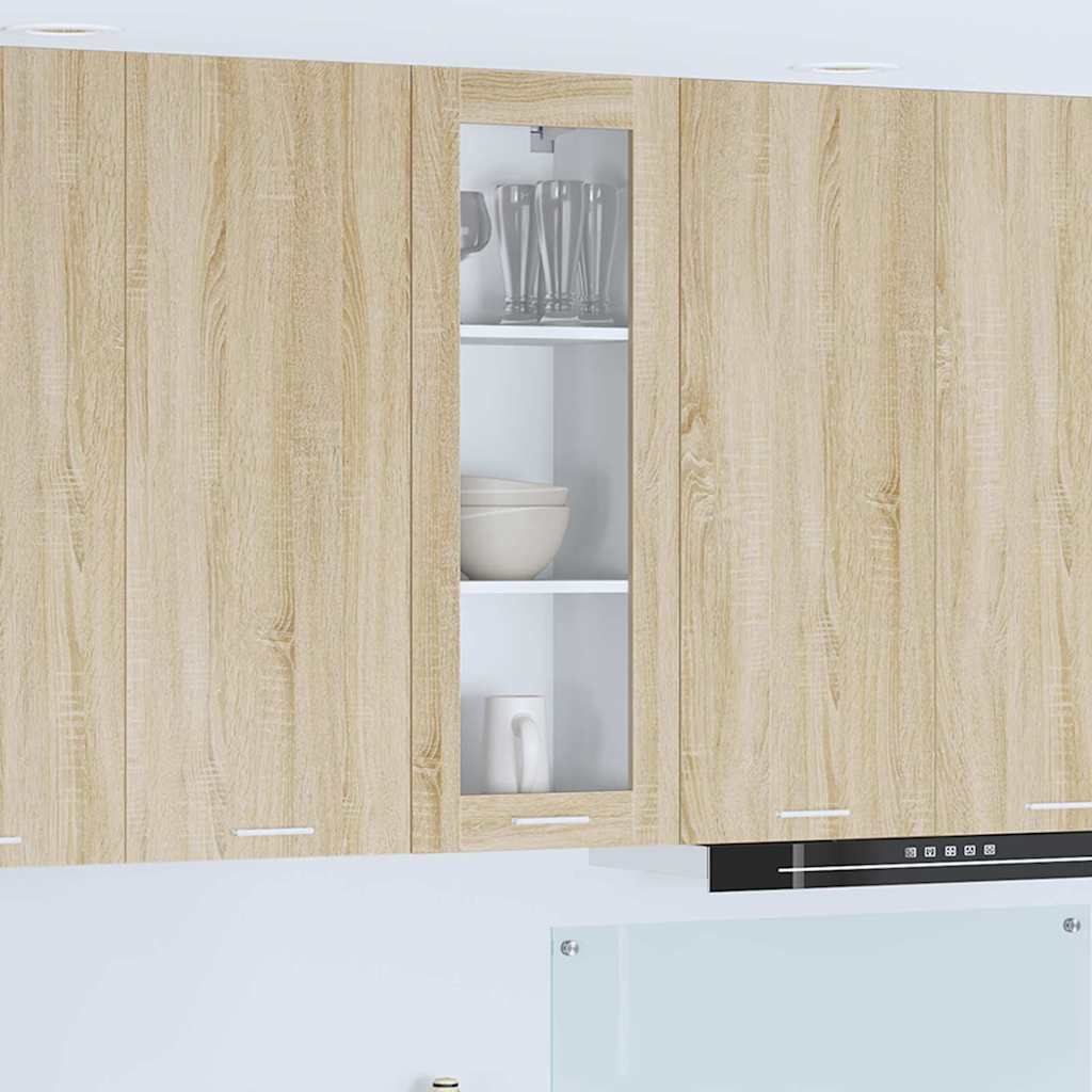 vidaXL Hängeschrank Riga Sonoma-Eiche 40 x 31 x 100 cm Holzwerkstoff