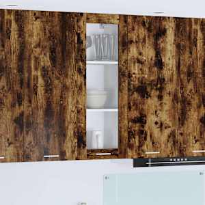 Viseča omarica Dimljeni oreh 40 x 31 x 100 cm Konstruiran les