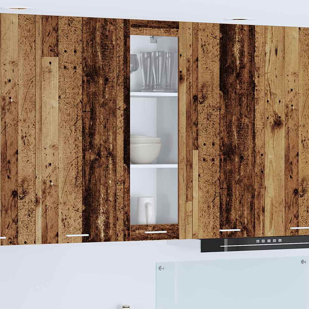 vidaXL Hängeschrank Riga Altholz 40 x 31 x 100 cm Holzwerkstoff