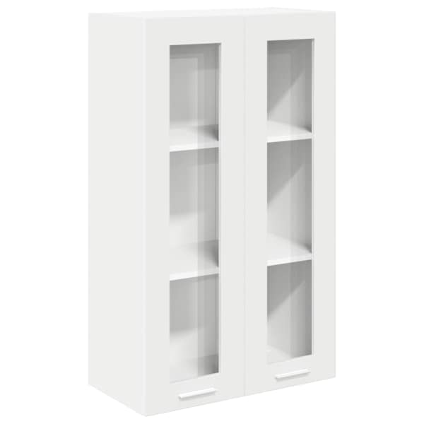 vidaXL Seinakapp Valge 60 x 31 x 100 cm Tehispuit