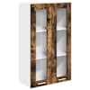 vidaXL Seinakapp Suitsetatud tamm 60 x 31 x 100 cm Tehispuit