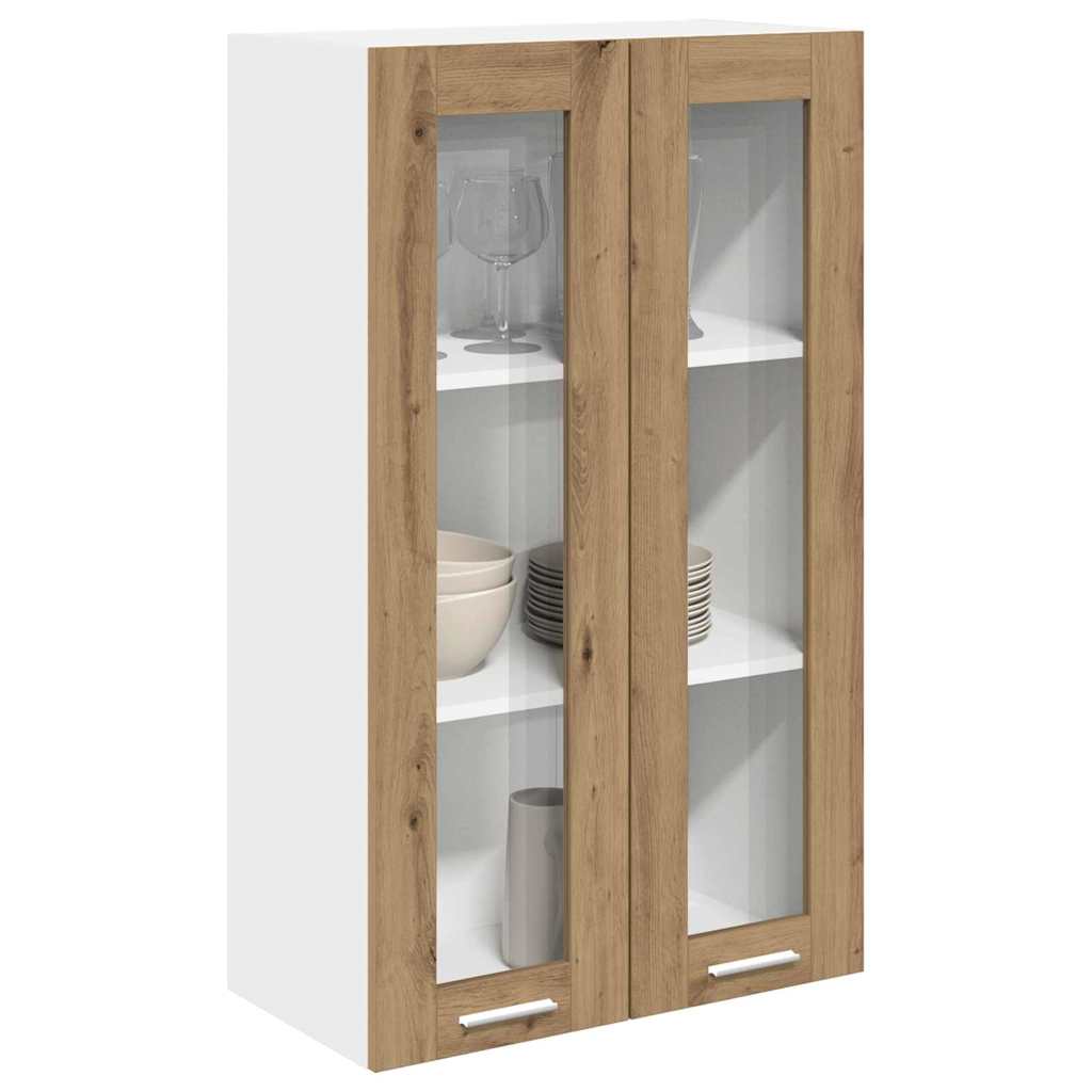 vidaXL Hangkast Riga Artisan Eiken 60 x 31 x 100 cm Bewerkt hout