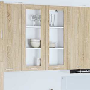 Viseča omarica Sonoma hrast 80 x 31 x 100 cm Konstruiran les