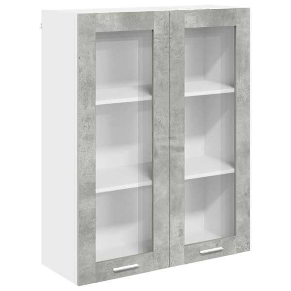 vidaXL Seinakapp Betoonhall 80 x 31 x 100 cm Tehispuit
