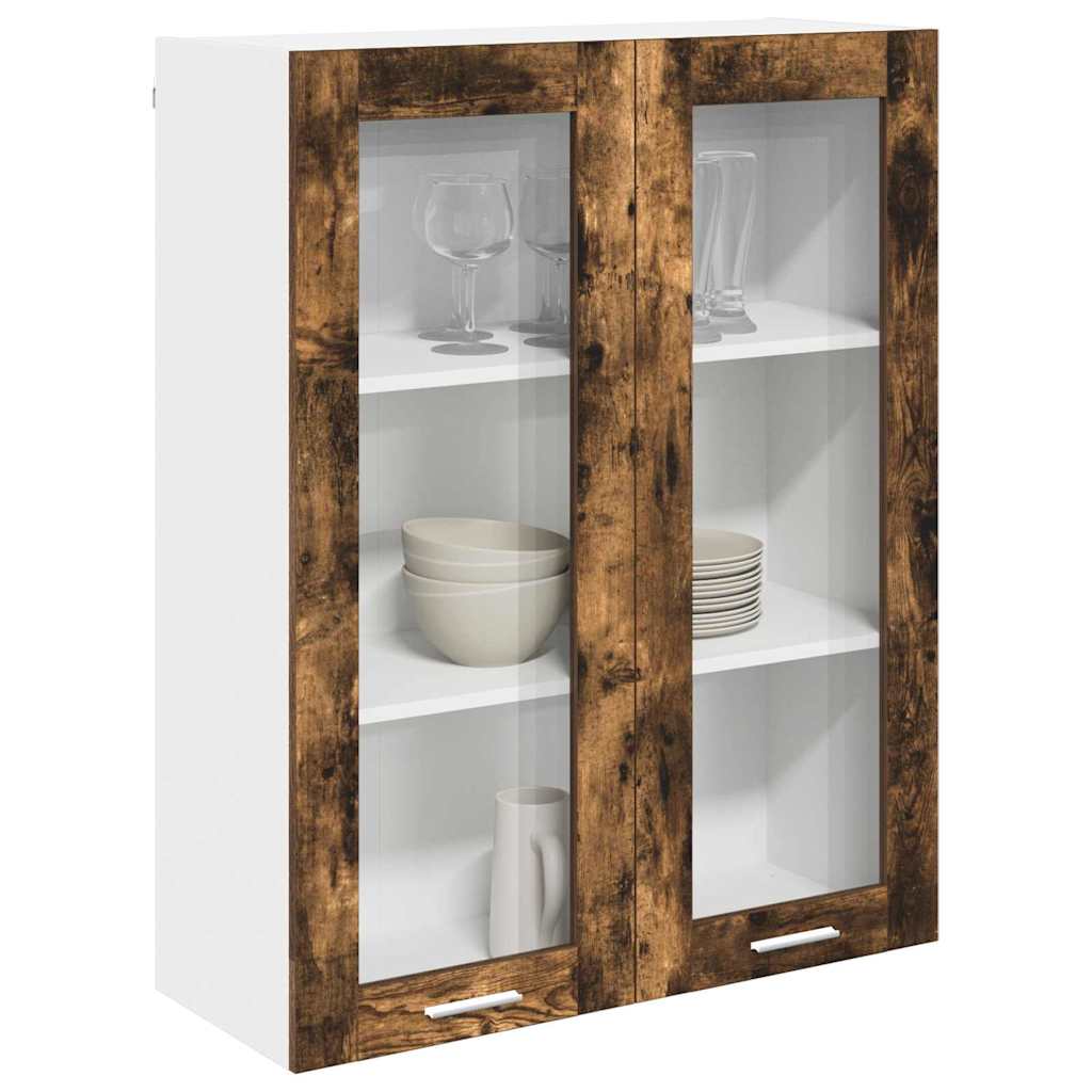 vidaXL Hangkast Riga Gerookt eiken 80 x 31 x 100 cm Bewerkt hout