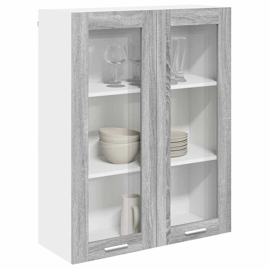 vidaXL Hangkast Riga Grijs Sonoma 80 x 31 x 100 cm Bewerkt hout