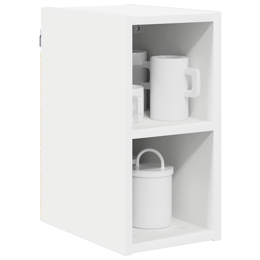 vidaXL Hangkast met plank Riga Wit 20 x 29,5 x 40 cm Bewerkt hout
