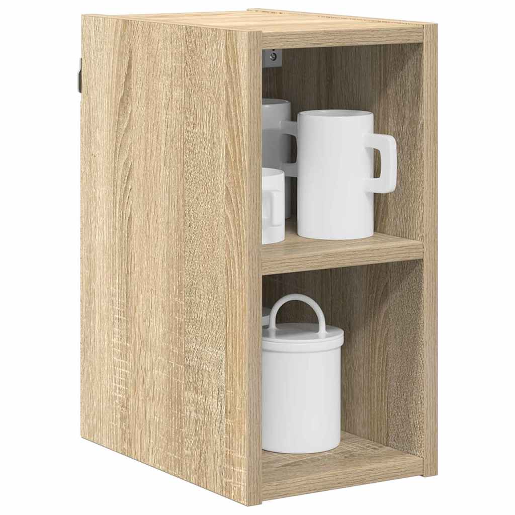 vidaXL Hangkast Riga Sonoma Eiken 20 x 29,5 x 40 cm Bewerkt hout