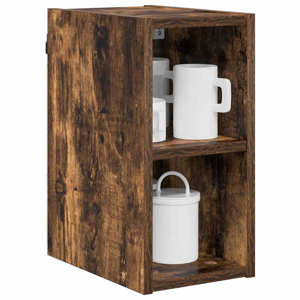 vidaXL Hangkast Riga Gerookt eiken 20 x 29,5 x 40 cm Bewerkt hout