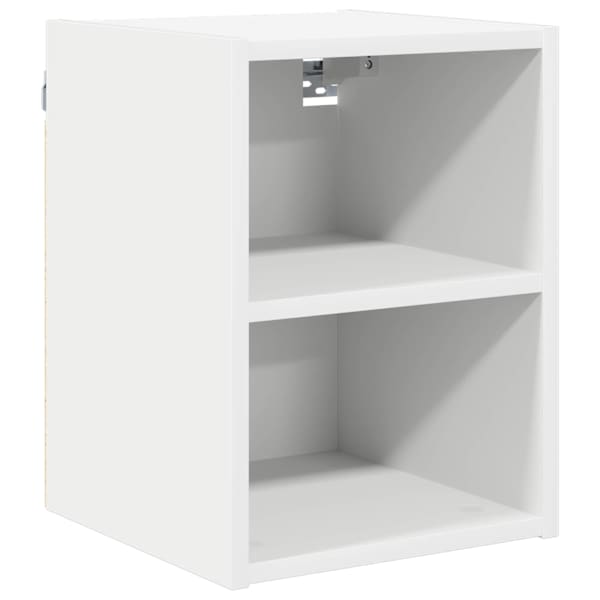 vidaXL Seinakapp Valge 30 x 29,5 x 40 cm Tehispuit