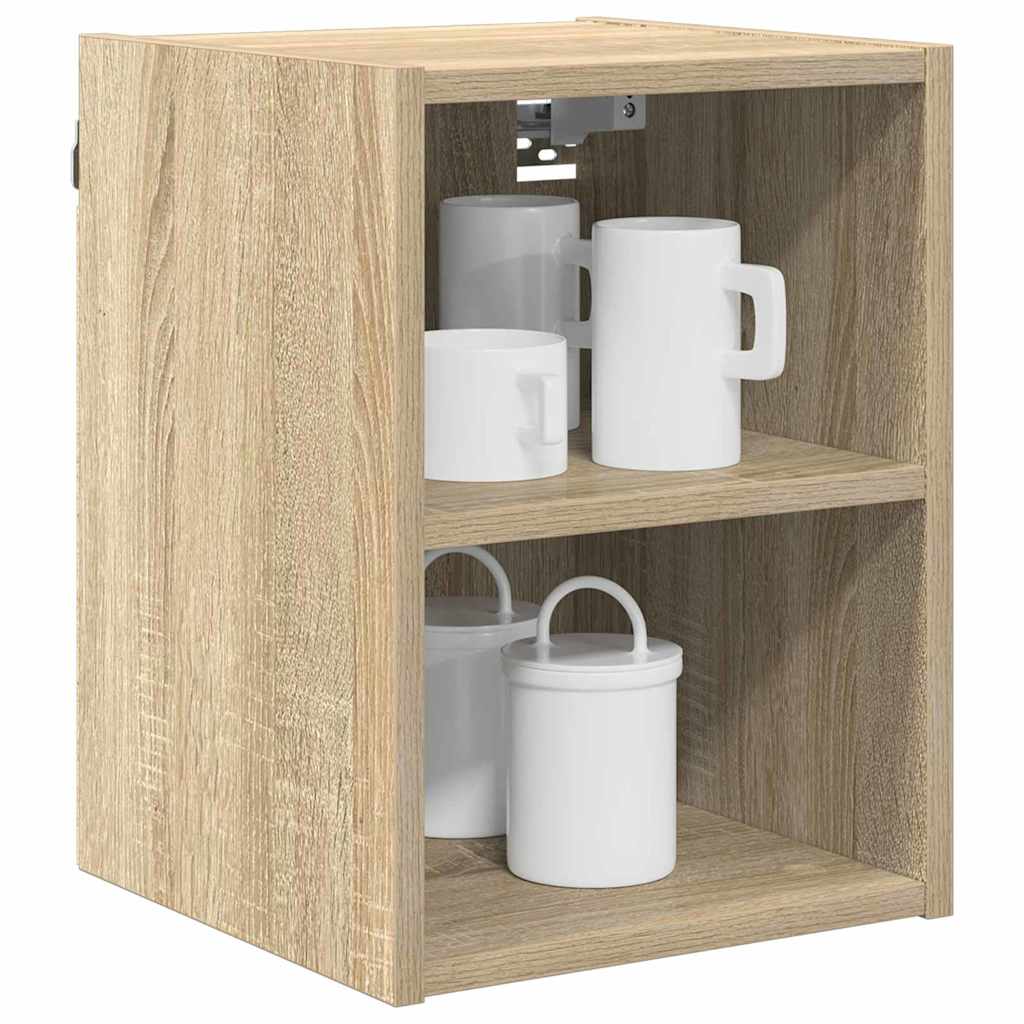 vidaXL Hangkast Riga Sonoma Eiken 30 x 29,5 x 40 cm Bewerkt hout