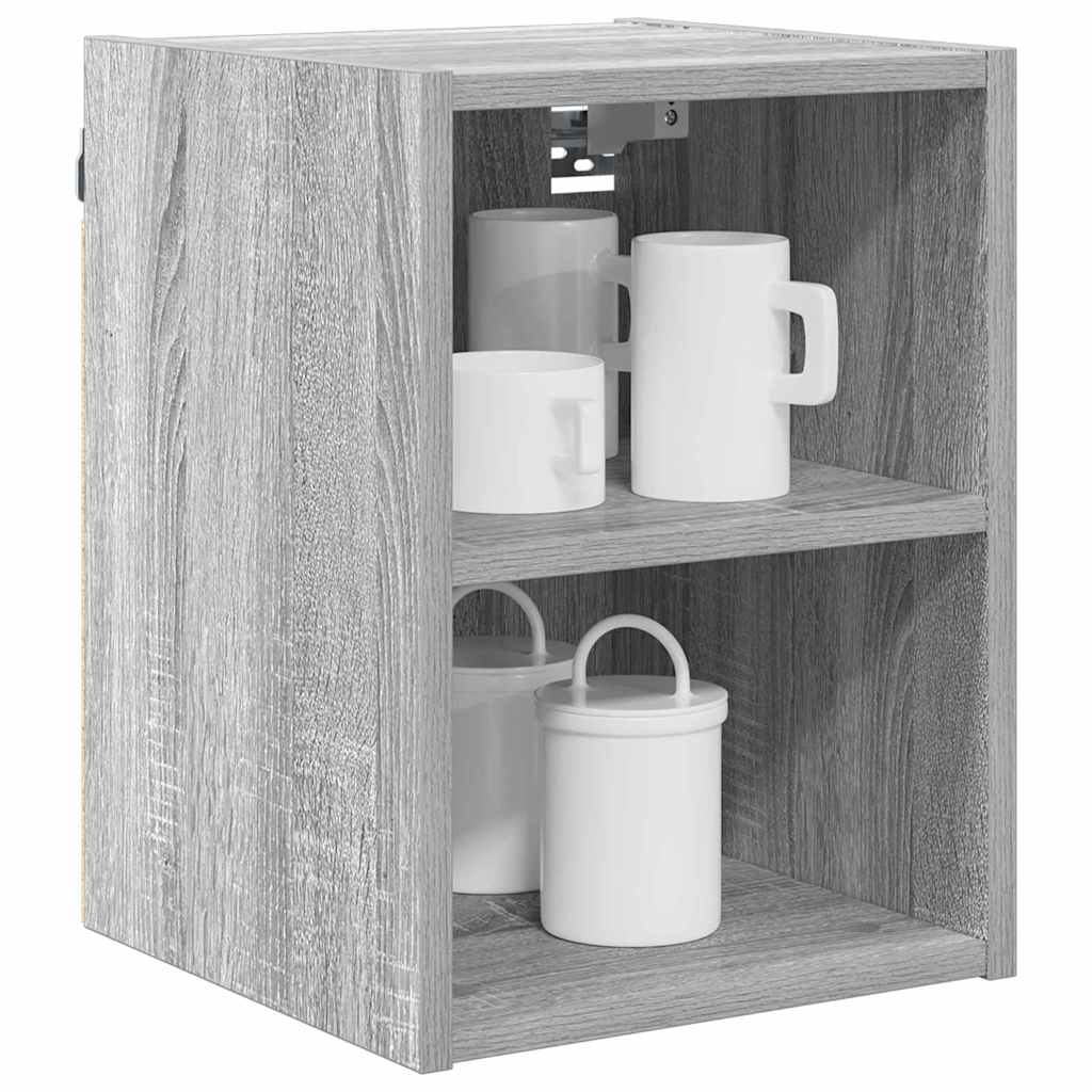 vidaXL Hangkast Riga Grijs Sonoma 30 x 29,5 x 40 cm Bewerkt hout