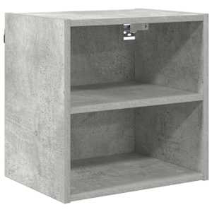vidaXL Seinakapp Betoonhall 40 x 29,5 x 40 cm Tehispuit