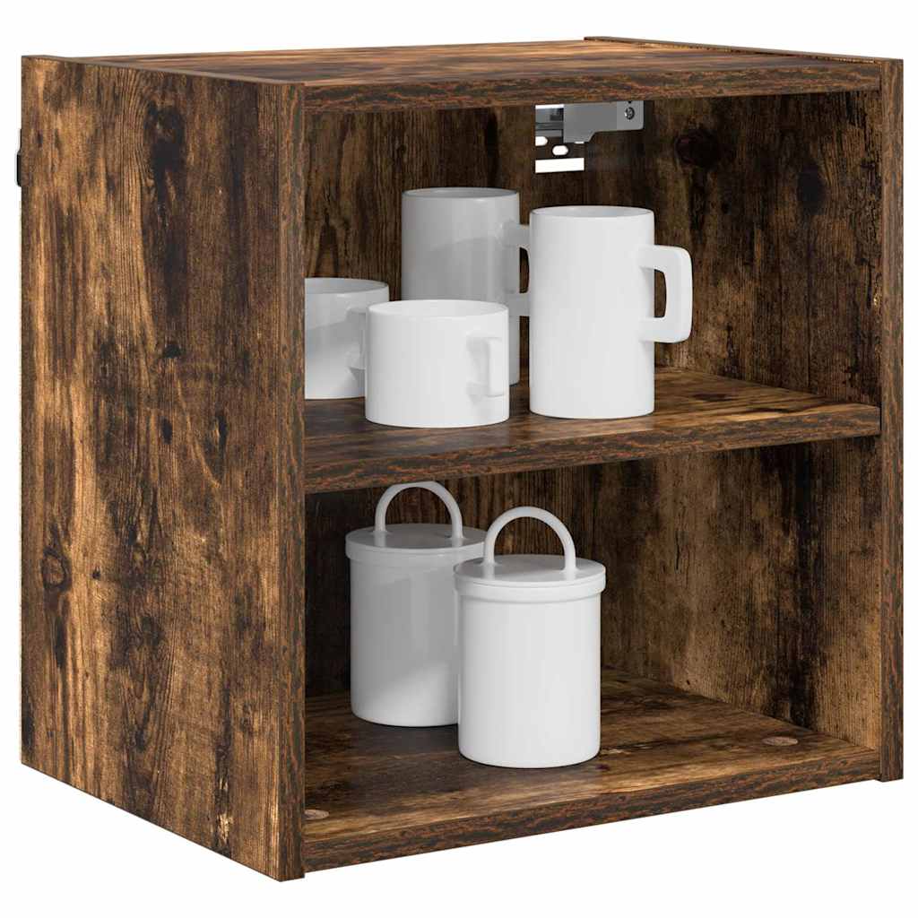 vidaXL Hangkast Riga Gerookt eiken 40 x 29,5 x 40 cm Bewerkt hout