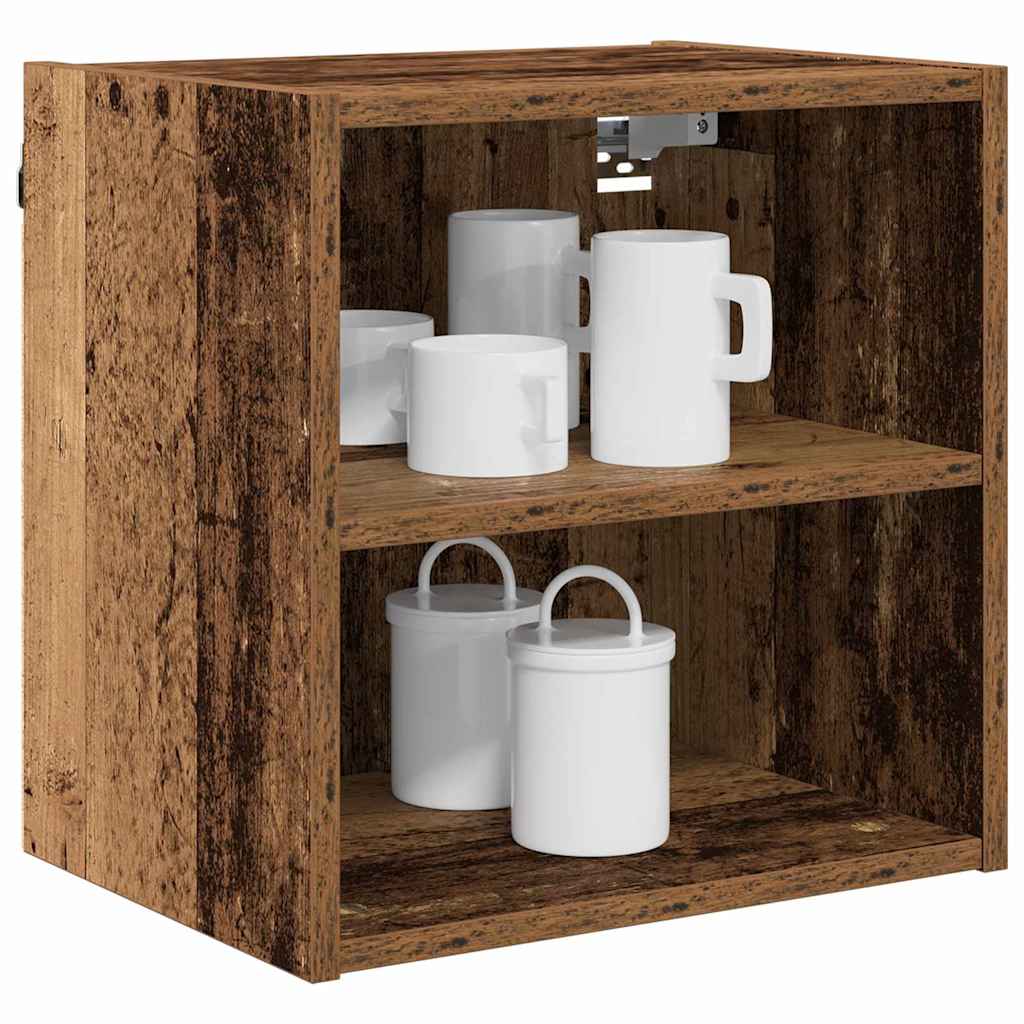 vidaXL Hangkast met plank Riga Oud Hout 40 x 29,5 x 40 cm Bewerkt hout
