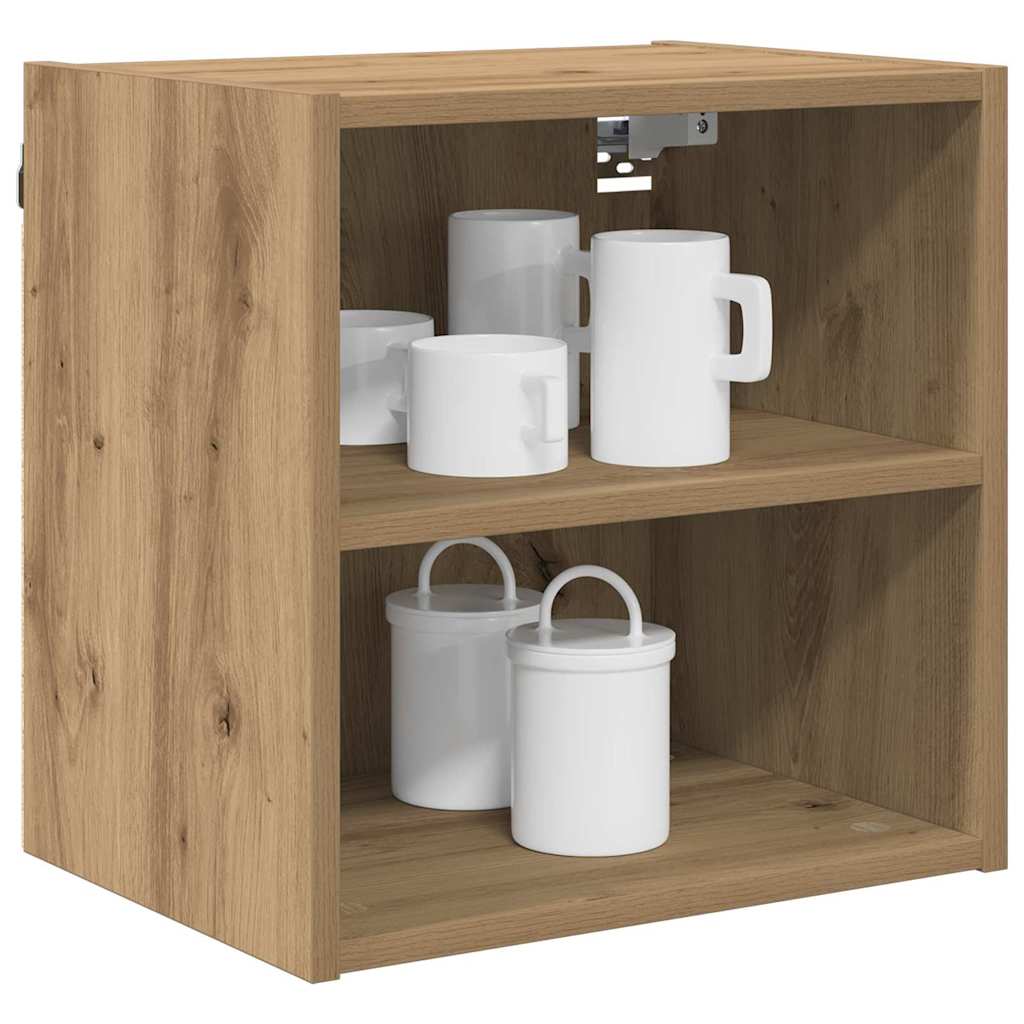 vidaXL Hangkast Riga Artisan Eiken 40 x 29,5 x 40 cm Bewerkt hout