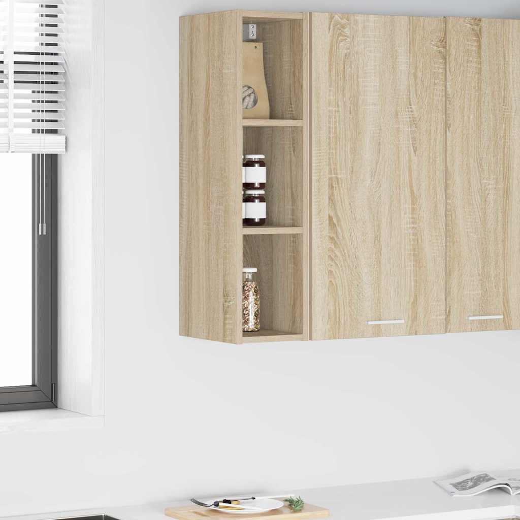 vidaXL Hängeschrank Riga Sonoma-Eiche 20 x 29,5 x 80 cm Holzwerkstoff