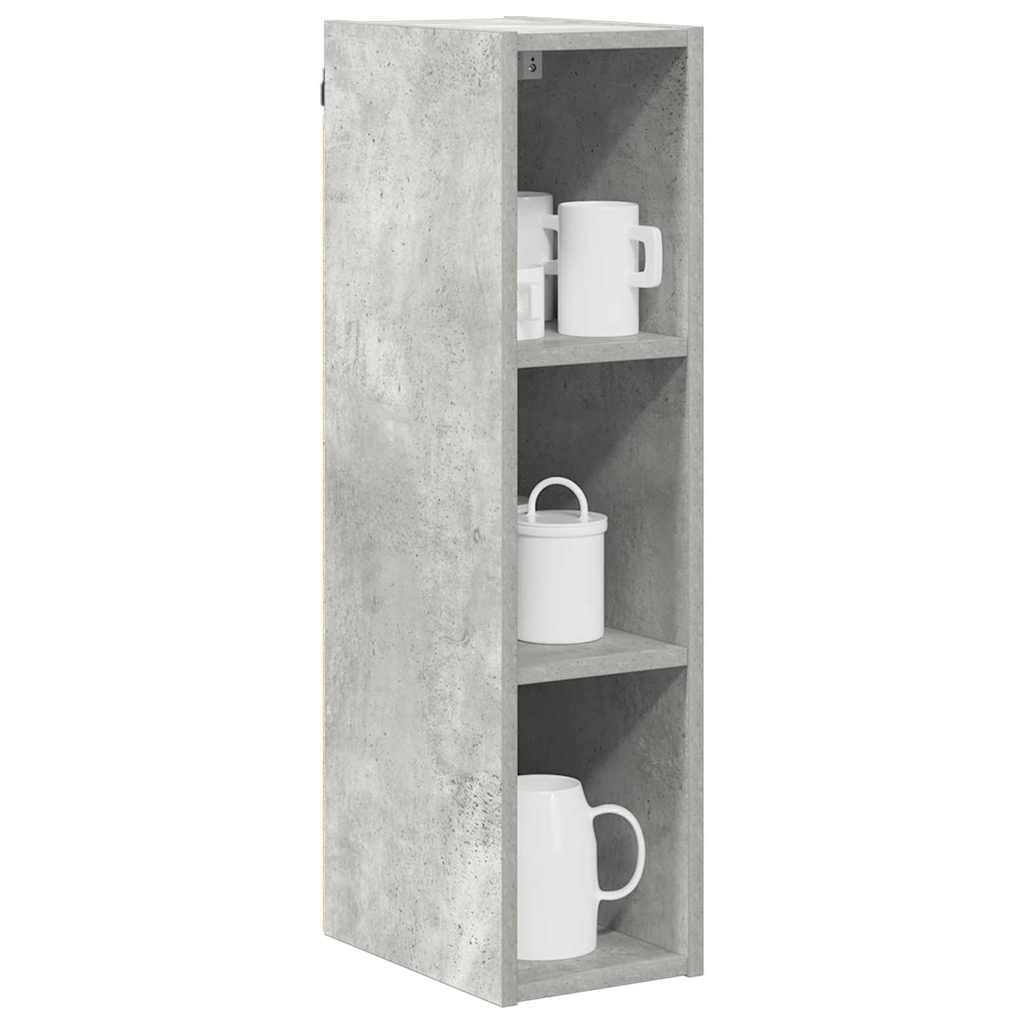 vidaXL Hangkast Riga Beton Grijs 20 x 29,5 x 80 cm Bewerkt hout