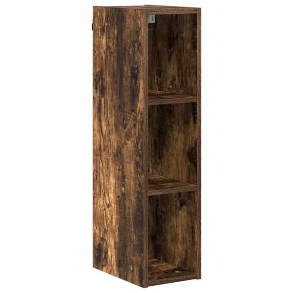 vidaXL Seinakapp Suitsetatud tamm 20 x 29,5 x 80 cm Tehispuit