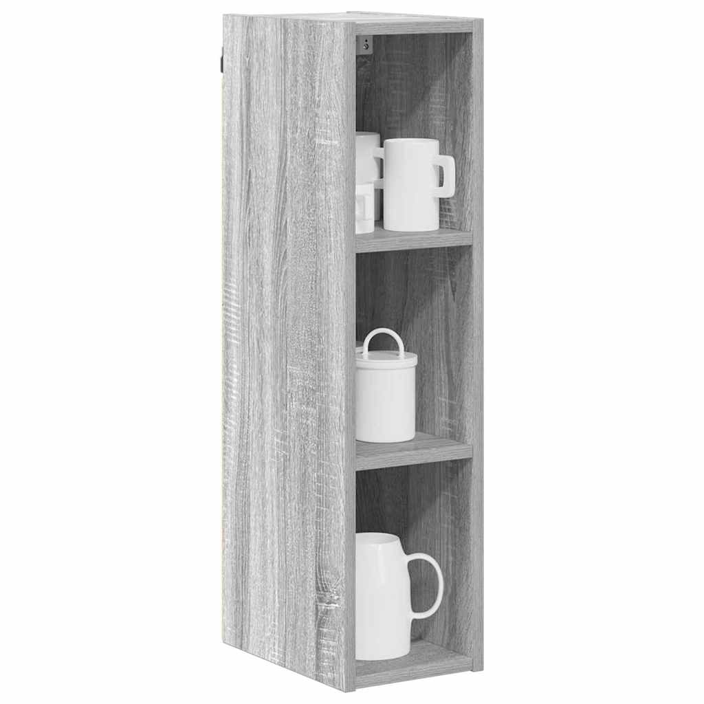 vidaXL Hangkast Riga Grijs Sonoma 20 x 29,5 x 80 cm Bewerkt hout