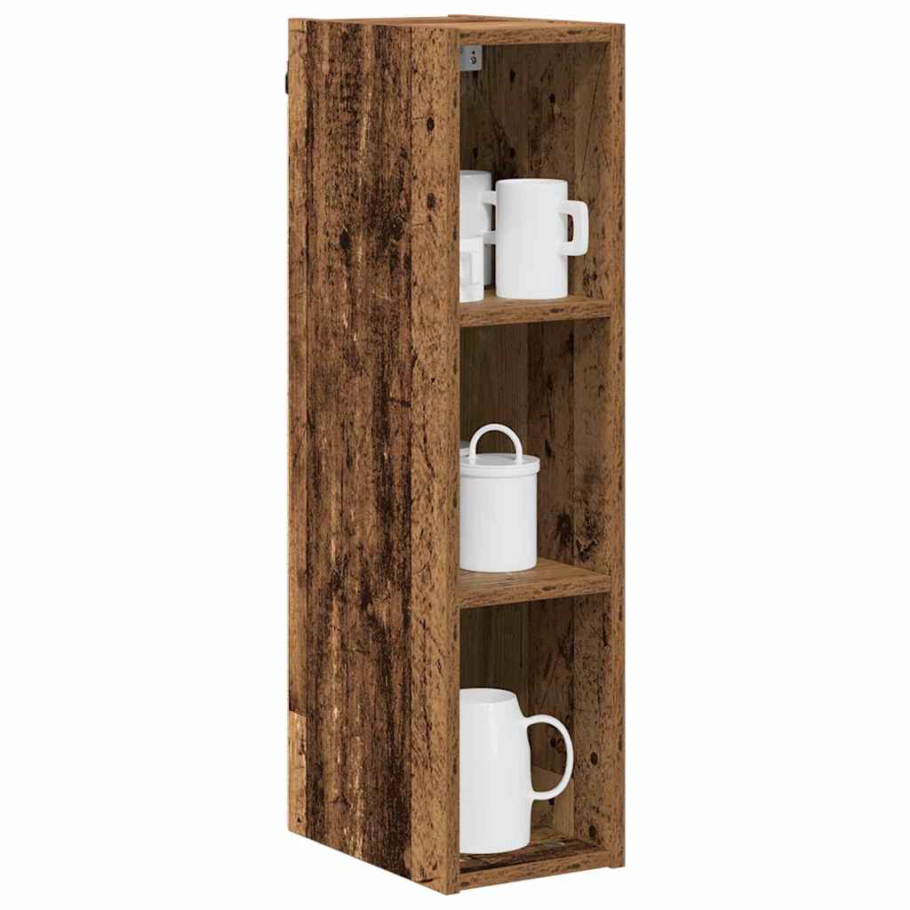 vidaXL Hangkast met plank Riga Oud Hout 20 x 29,5 x 80 cm Bewerkt hout