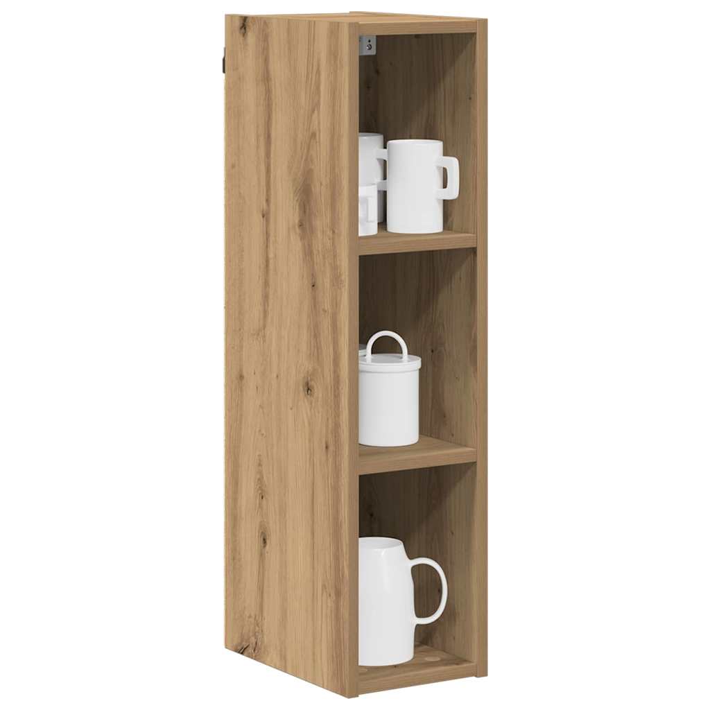 vidaXL Hangkast Riga Artisan Eiken 20 x 29,5 x 80 cm Bewerkt hout