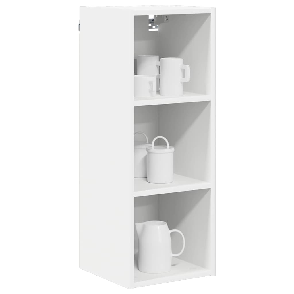 vidaXL Hangkast met plank Riga Wit 30 x 29,5 x 80 cm Bewerkt hout