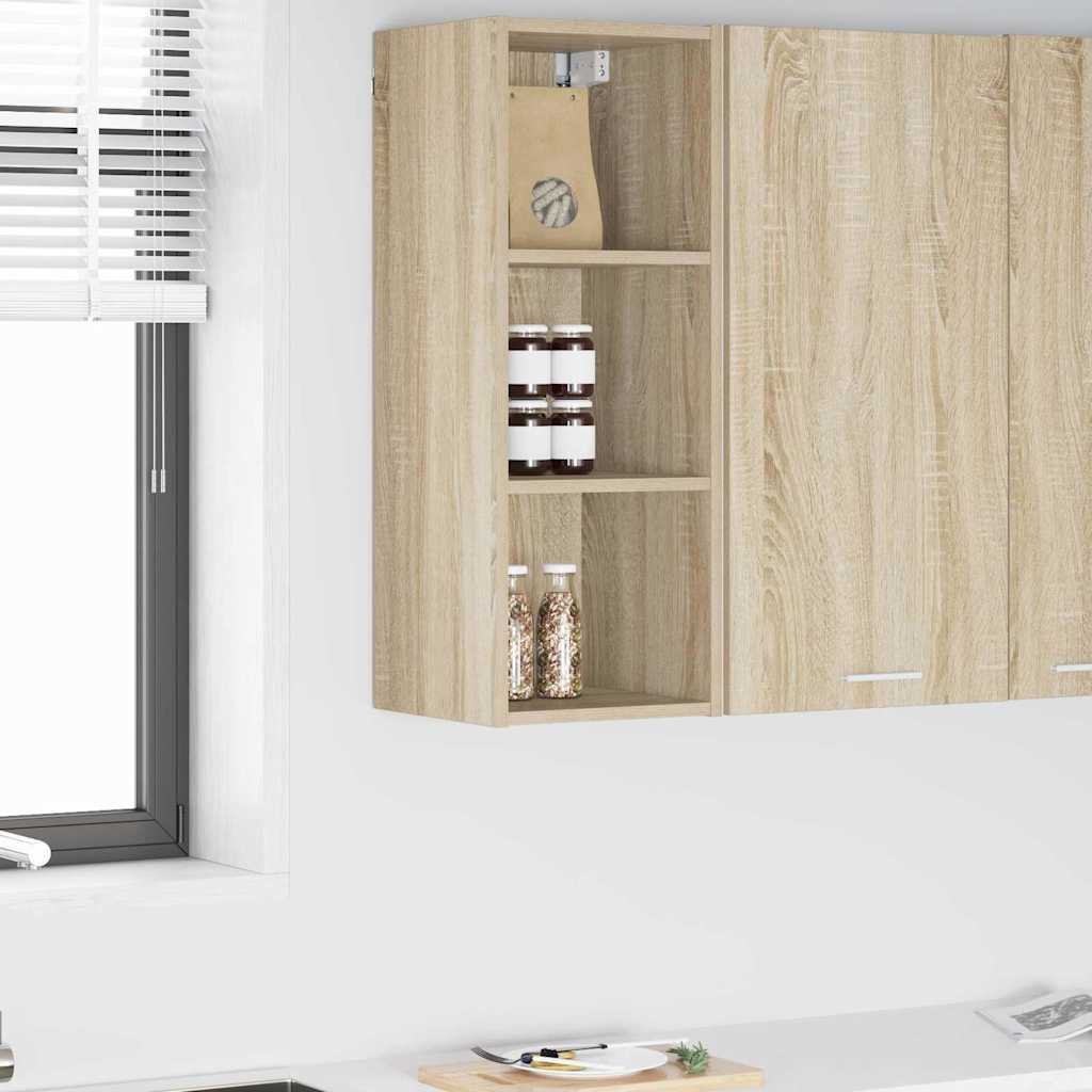 vidaXL Hängeschrank Riga Sonoma-Eiche 30 x 29,5 x 80 cm Holzwerkstoff