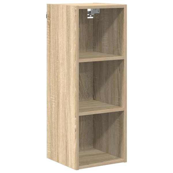 vidaXL Seinakapp Sonoma tamm 30 x 29,5 x 80 cm Tehispuit