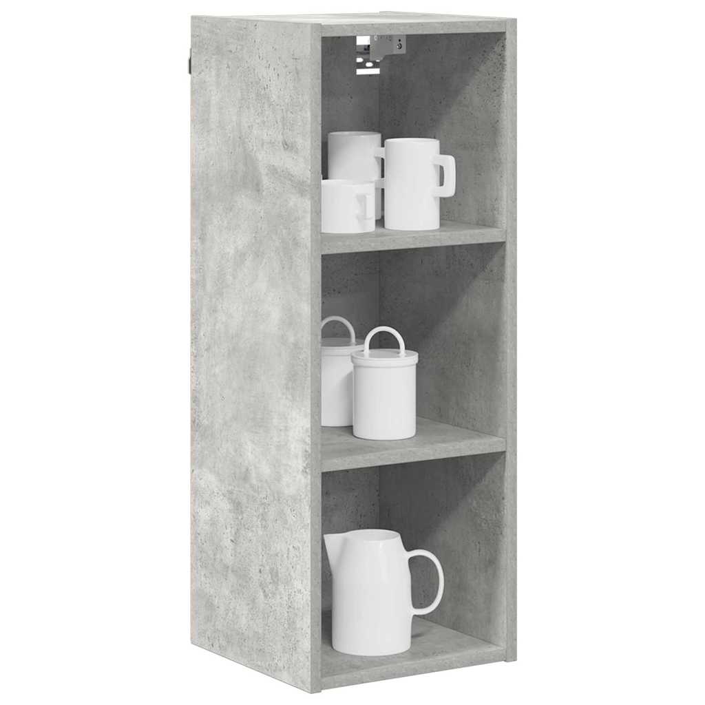 vidaXL Hangkast Riga Beton Grijs 30 x 29,5 x 80 cm Bewerkt hout