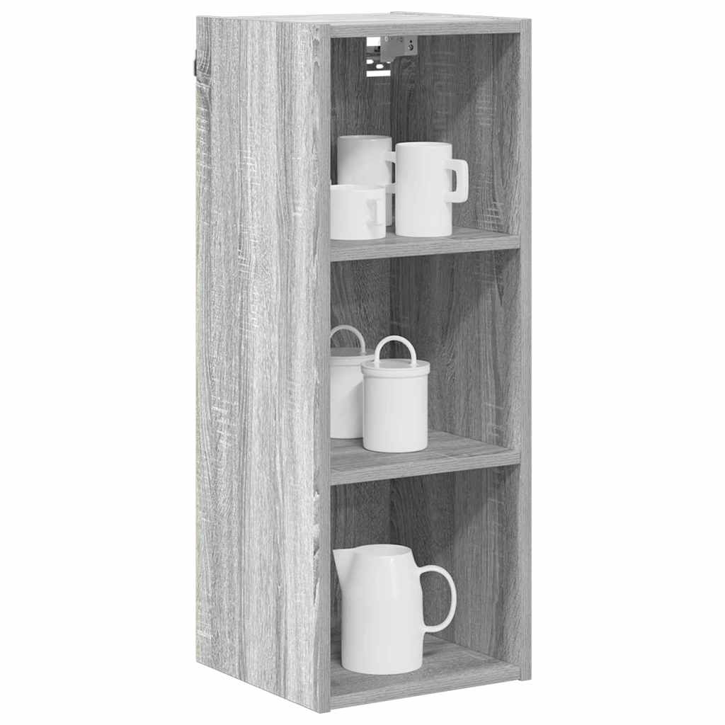 vidaXL Hangkast Riga Grijs Sonoma 30 x 29,5 x 80 cm Bewerkt hout