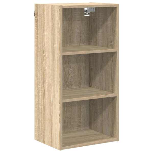 vidaXL Seinakapp Sonoma tamm 40 x 29,5 x 80 cm Tehispuit
