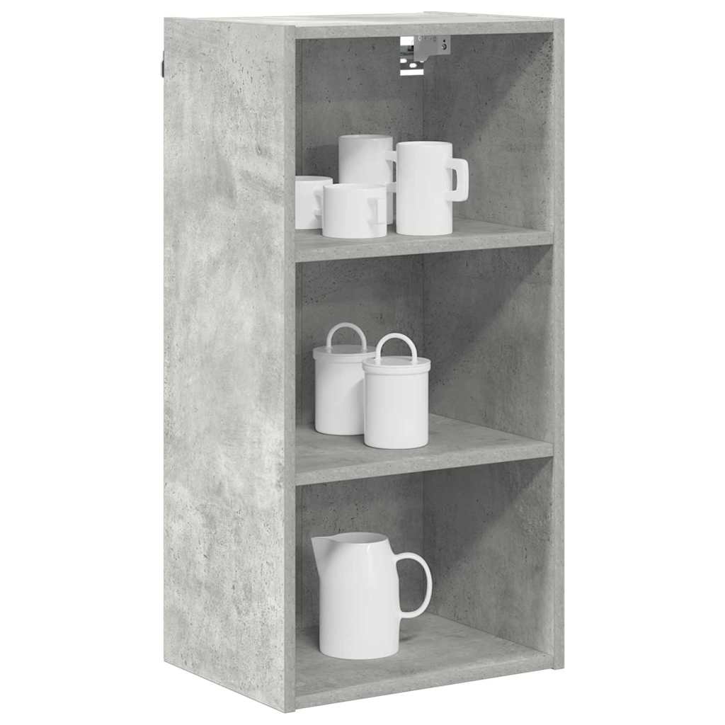 vidaXL Hangkast Riga Beton Grijs 40 x 29,5 x 80 cm Bewerkt hout