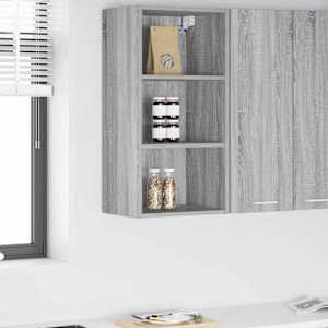 Viseča omarica Siva Sonoma 40 x 29,5 x 80 cm Konstruiran les