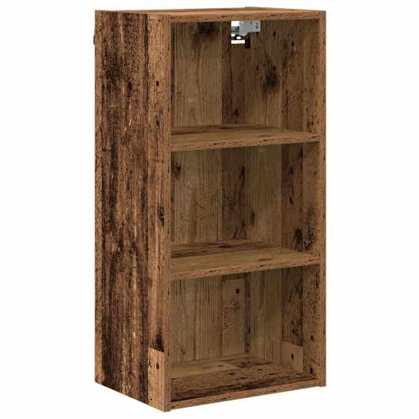 vidaXL Seinakapp Vana puit 40 x 29,5 x 80 cm Tehispuit