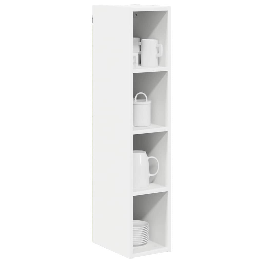 vidaXL Hangkast met plank Riga Wit 20 x 29,5 x 100 cm Bewerkt hout
