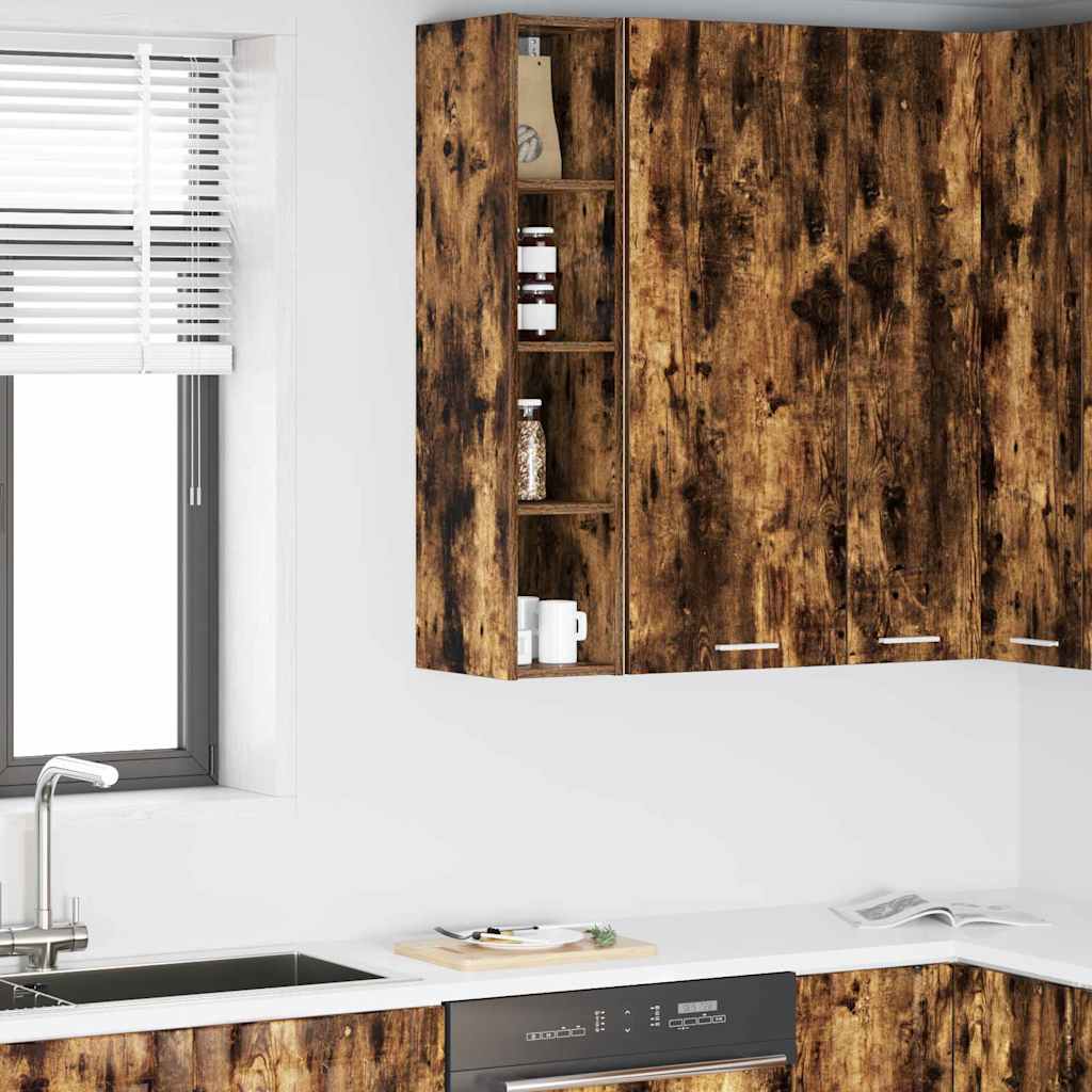 vidaXL Hängeschrank Riga Geräucherte Eiche 20 x 29,5 x 100 cm