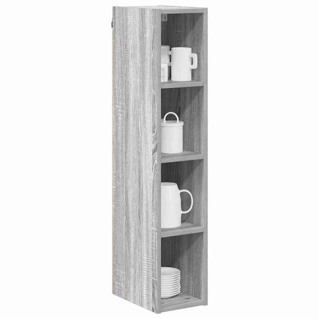 vidaXL Hangkast Riga Grijs Sonoma 20 x 29,5 x 100 cm Bewerkt hout