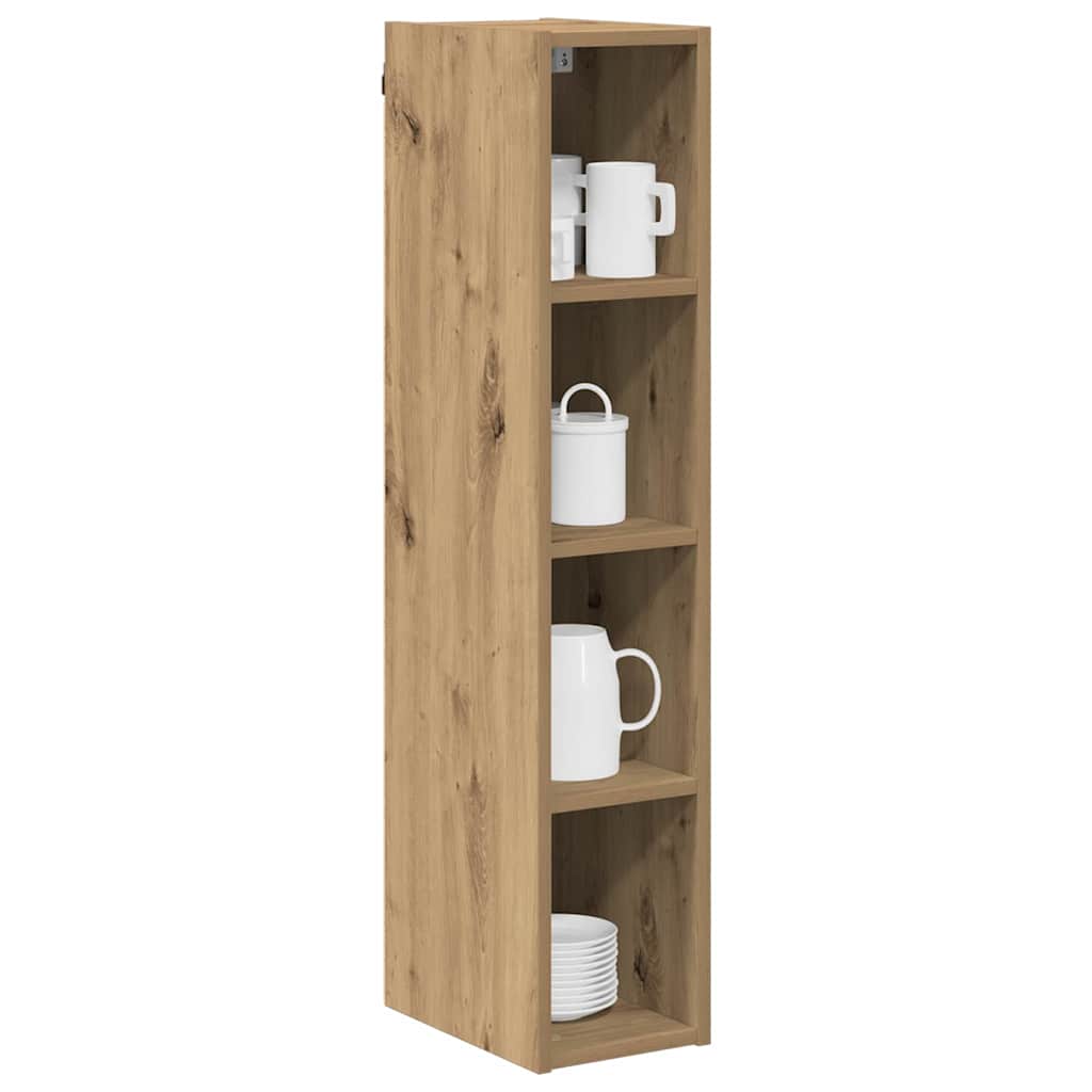 vidaXL Hangkast Riga Artisan Eiken 20 x 29,5 x 100 cm Bewerkt hout