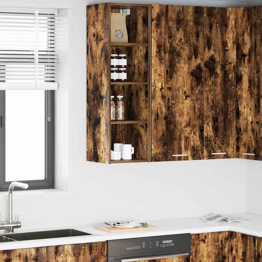 vidaXL Hängeschrank Riga Geräucherte Eiche 30 x 29,5 x 100 cm