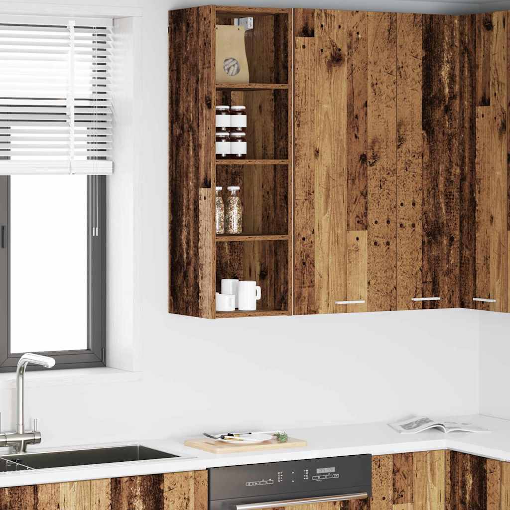 Dulapuri bucătărie - Dulap suspendat cu raft Riga Lemn Vechi 30 x 29,5 x 100 cm