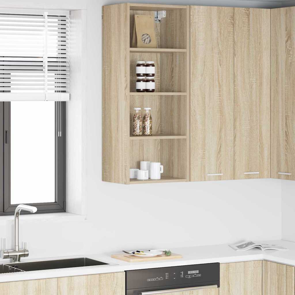 Dulapuri & depozitare - Dulap suspendat cu raft Riga Stejar Sonoma 40 x 29,5 x 100 cm