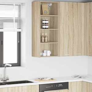 Viseča omarica Sonoma hrast 40 x 29,5 x 100 cm Konstruiran les