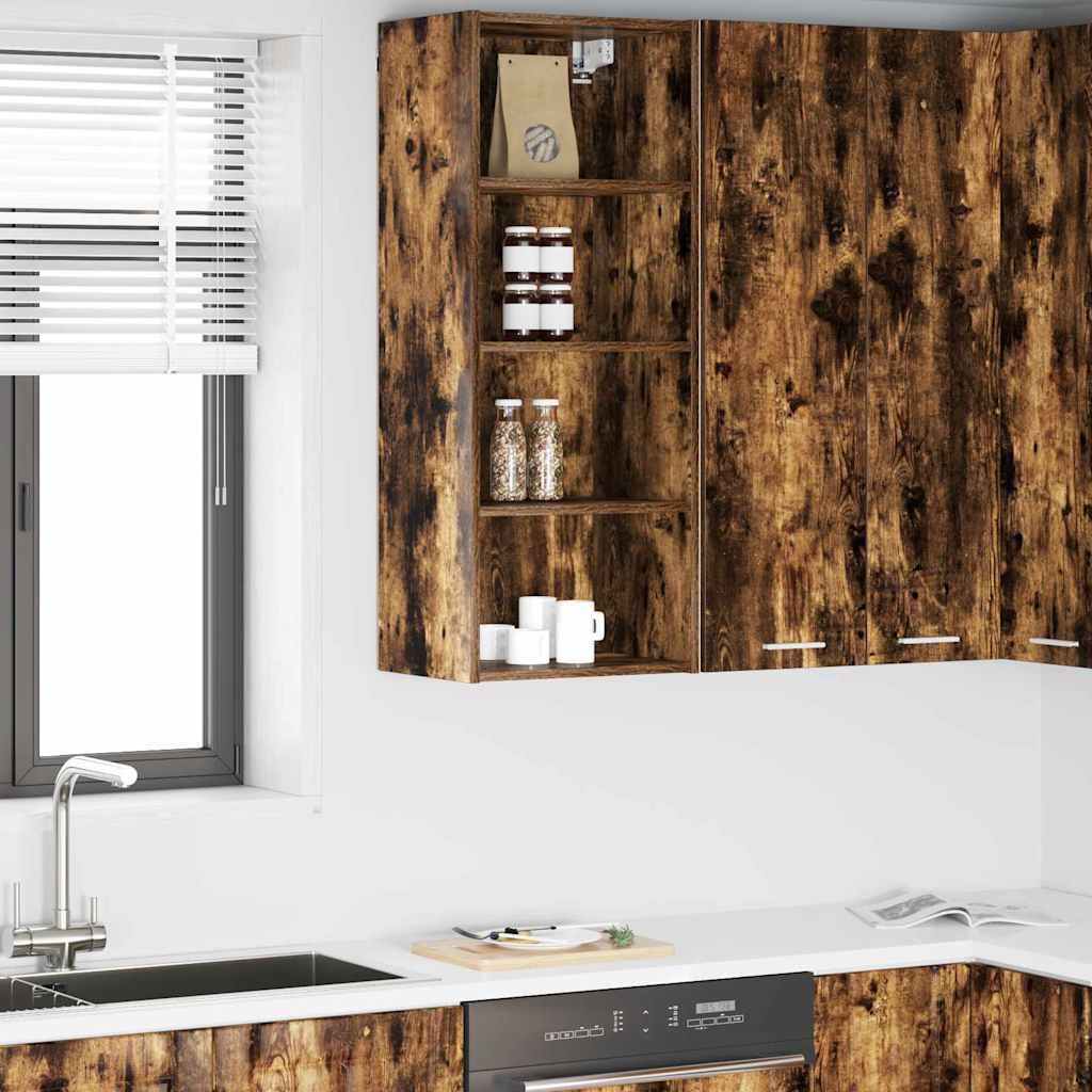 vidaXL Hängeschrank Riga Geräucherte Eiche 40 x 29,5 x 100 cm