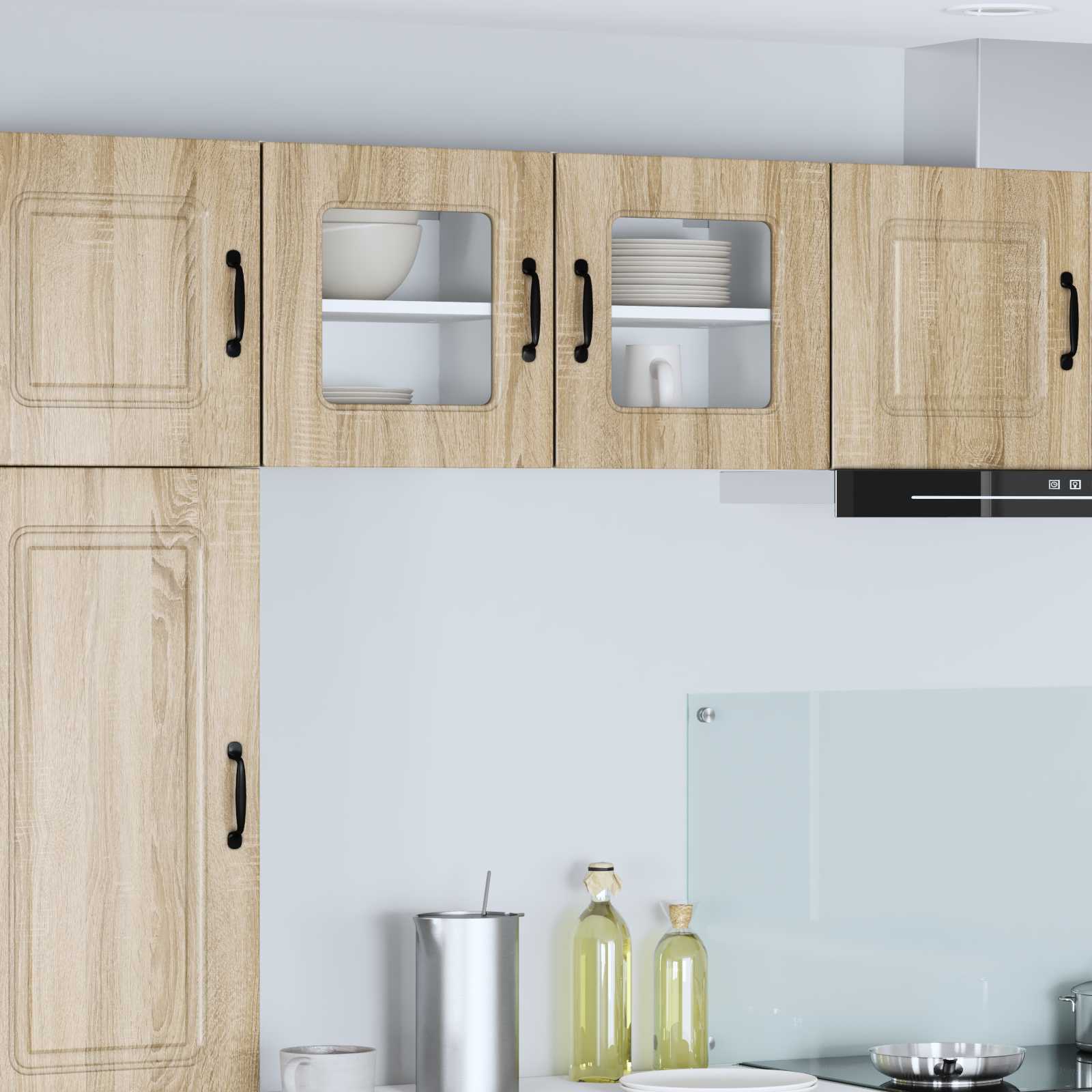 vidaXL Dulap de bucătărie Kalmar 2 pcs Stejar Sonoma 40 x 31 x 40 cm