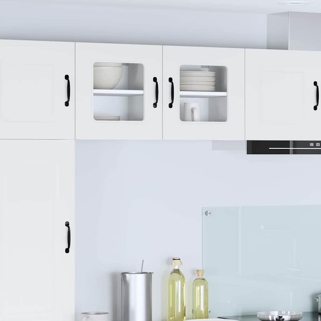 Dulapuri & depozitare - Dulap suspendat de bucătărie 2 pcs Alb lucios 40 x 31 x 40 cm