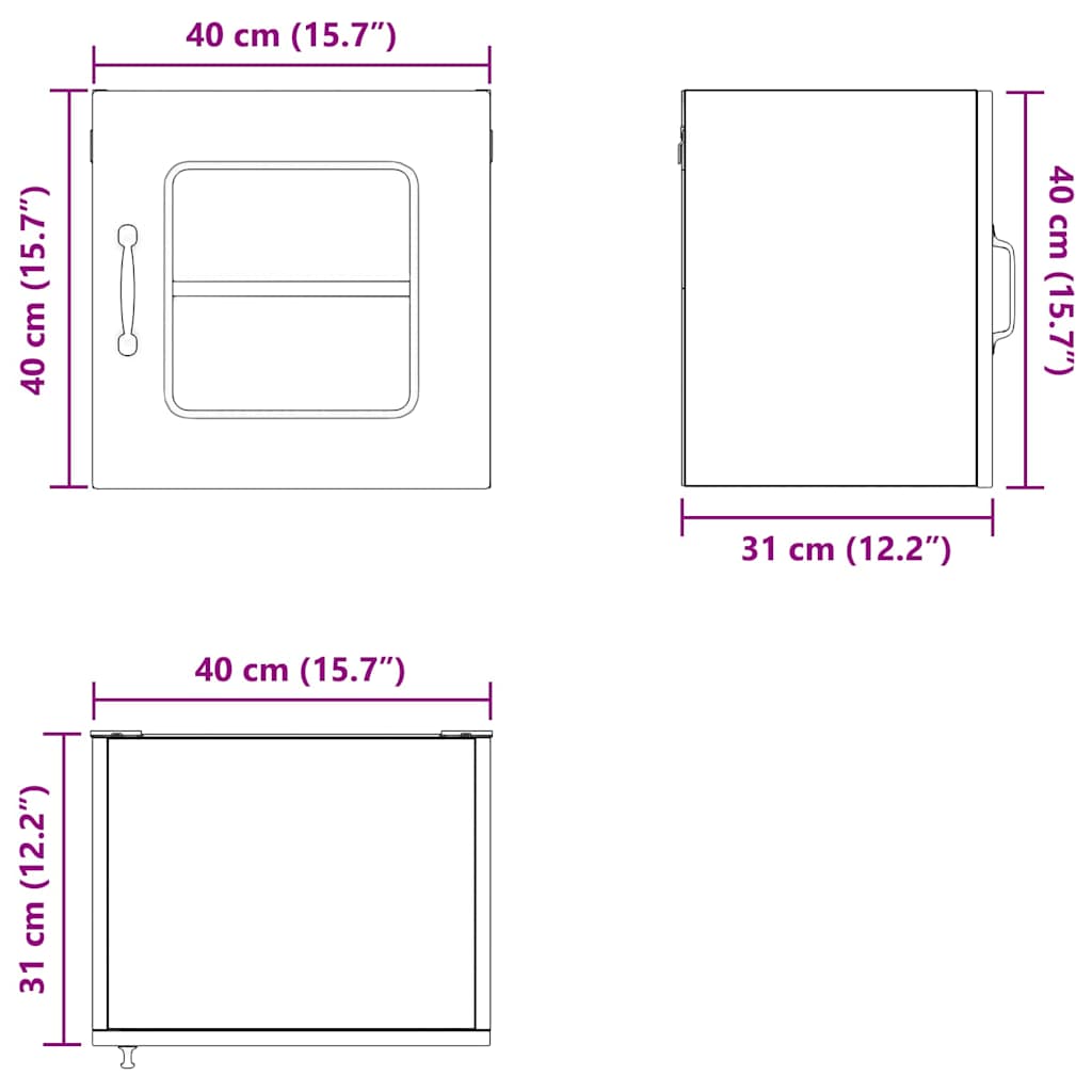 Kuhinjski element Kalmar Rjav hrast 40 x 31 x 40 cm - slika 13