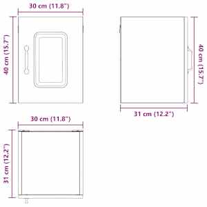 Kuchyňská skříň Kalmar 2 pcs Hnědý dub 30 x 31 x 40 cm - obrázek 14